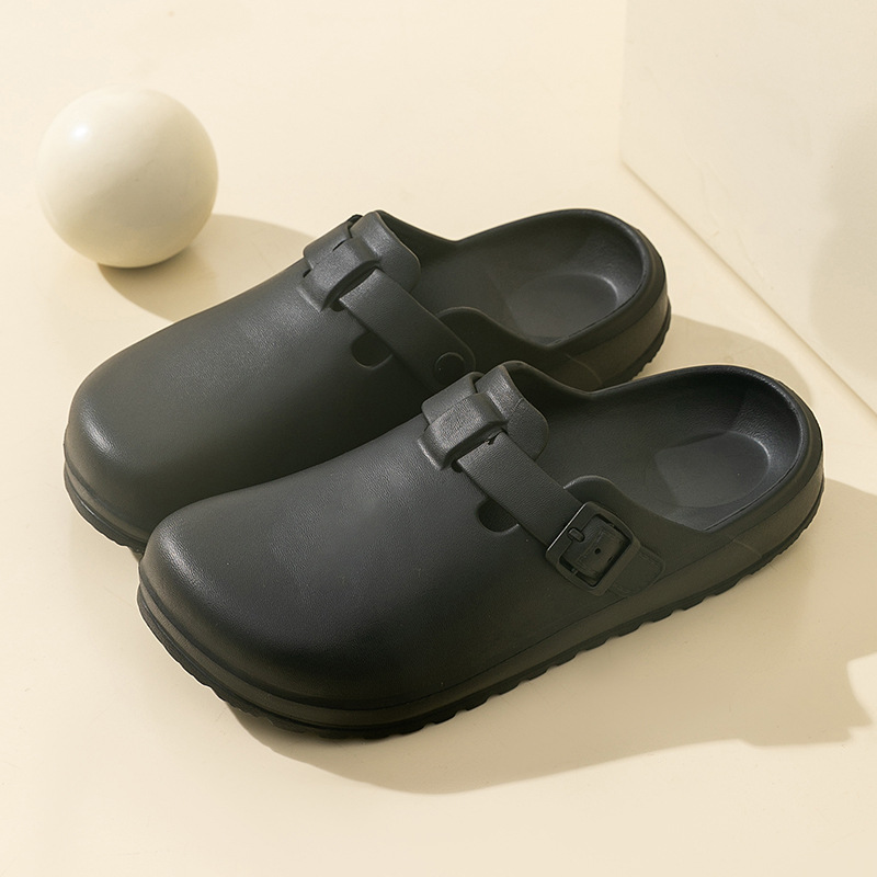 Hot Buckle Slippers Women Men Doctors Nurses Working Shoes Thick Sole Eva Slides Anti-Slip Slippers Waterproof Classic Sandals
