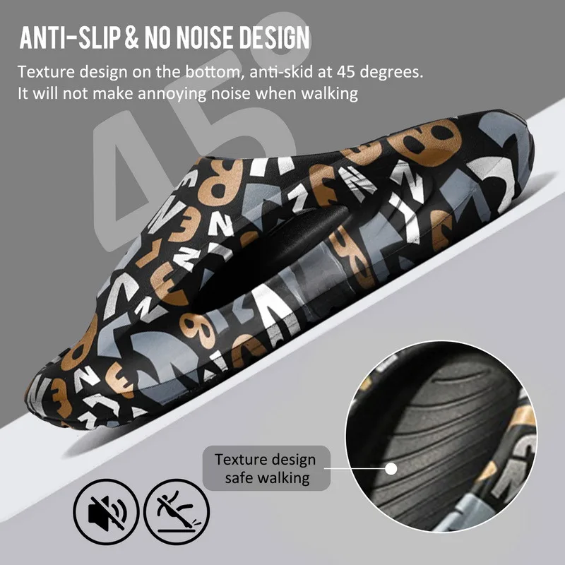 Hot Women Men 4CM Thick Bottom Platform Slides Soft EVA Hollow Unisex Sports Sneaker Sandals Casual Beach Shoes for Summer