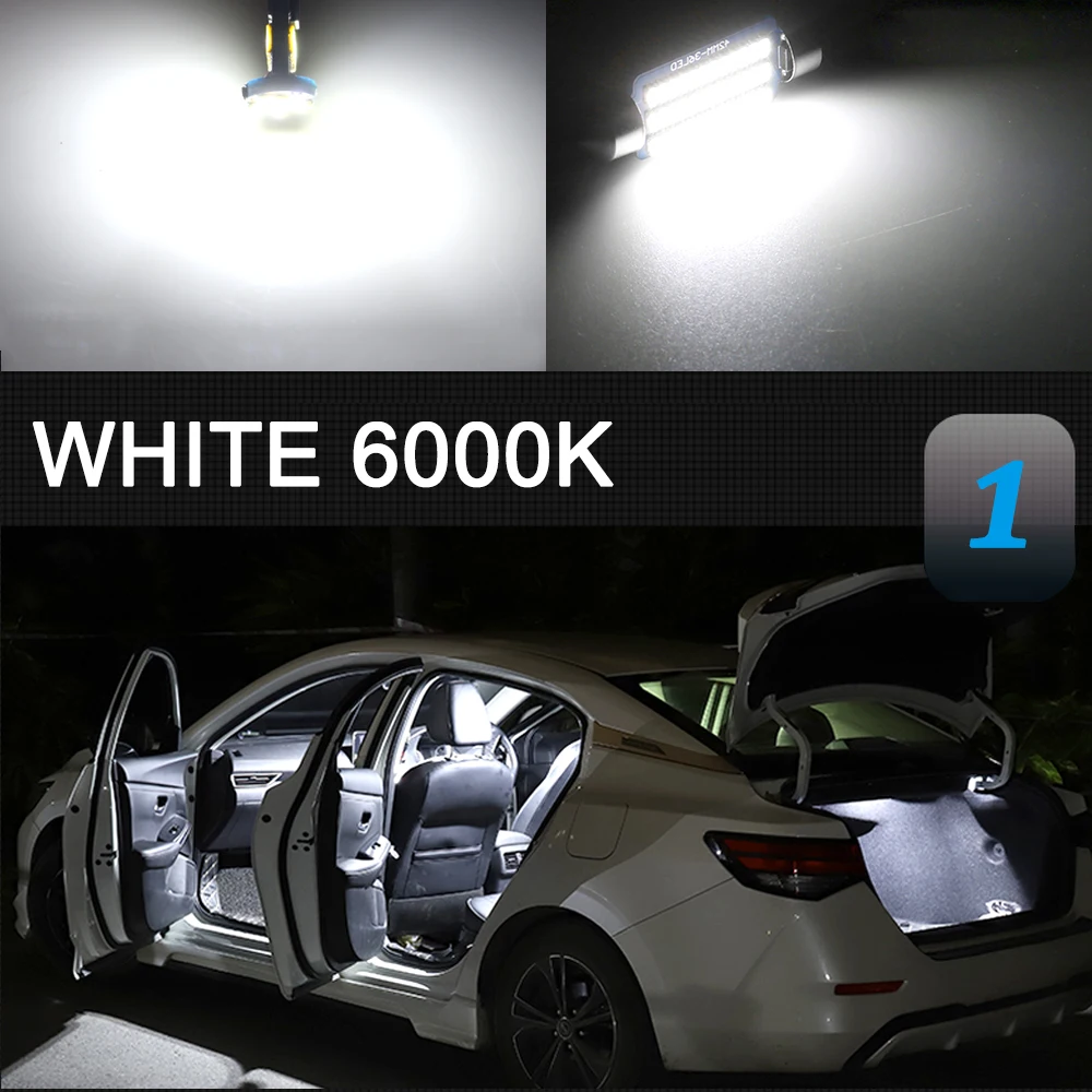 Car LED Interior Lights Canbus For Peugeot 207 307 407 106 107 108 206 308 508 206 2008 3008 4007 4008 5008 RCZ Auto Accessories
