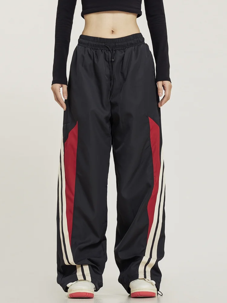 HOUZHOU 2025 Baggy Women Sweatpants new Wide Leg Joggers Casual Streetwear Y2k Vintage Korean Black Oversized Basic Sports Trouser Female