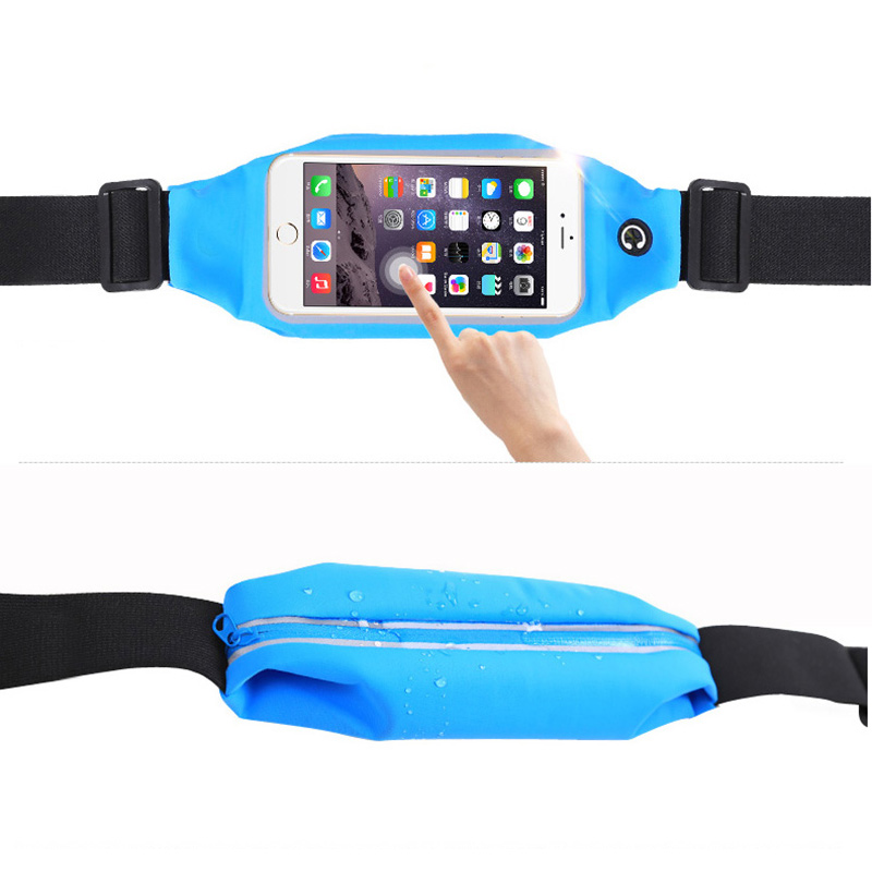 new Cell Phone Belt Running Bag Waist Smartphone Case Waterproof Cover Transparent Pouch Exercise Gym Fanny Pack 2025 For Phone Sport