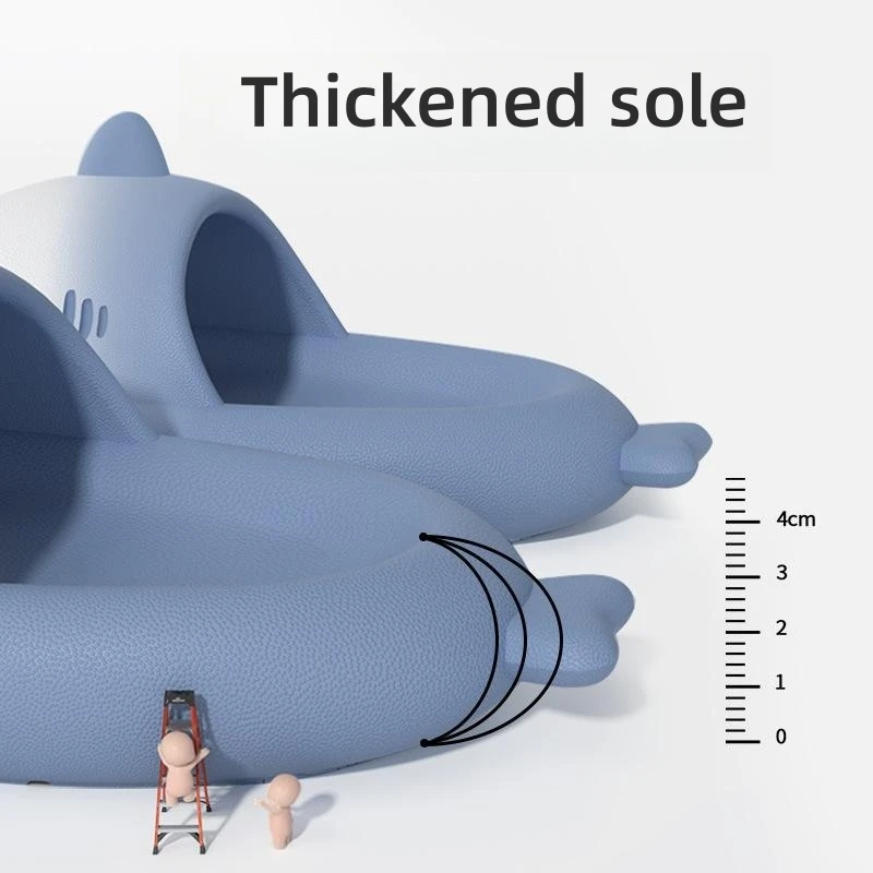 2023 Funny Summer Shark Slippers For Women Men Couples Indoor Outdoor Shark Slides Thick Soled Sandals Soft EVA Beach Flip Flops