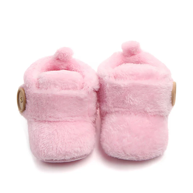 Baby Shoes for Winter Warm Fluffy for Boys and Girls First Walking Shoes Cute and Soft Winter Baby Indoor Shoes for 0-12 Month