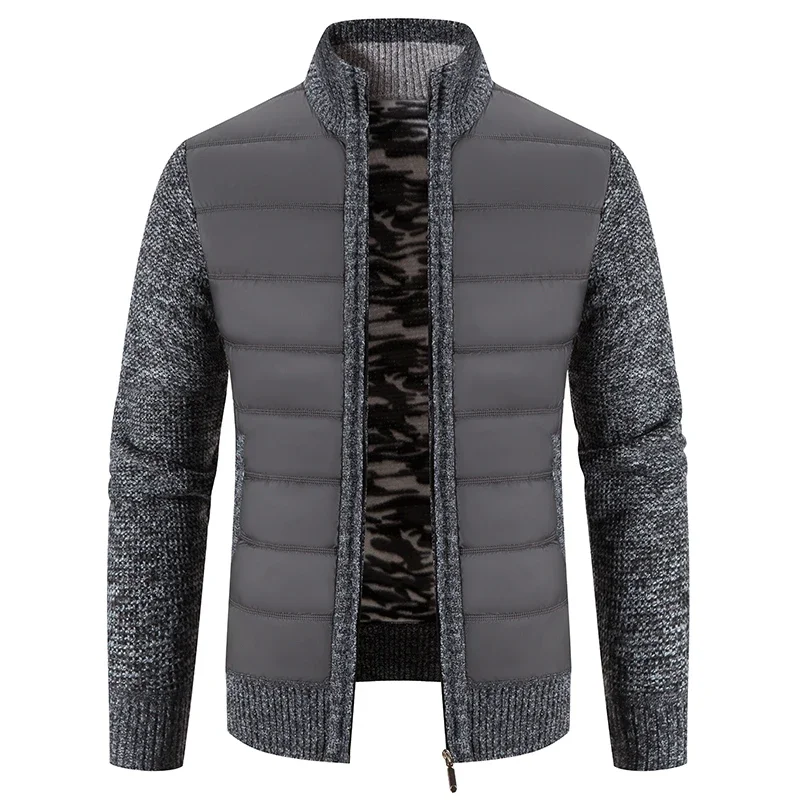 Men Winter new Sweatercoats Cardigan Sweaters Jackets Good Quality Male Stand-up Collar Casual Cardigans Slim Fit Sweaters 2025 Size 3XL