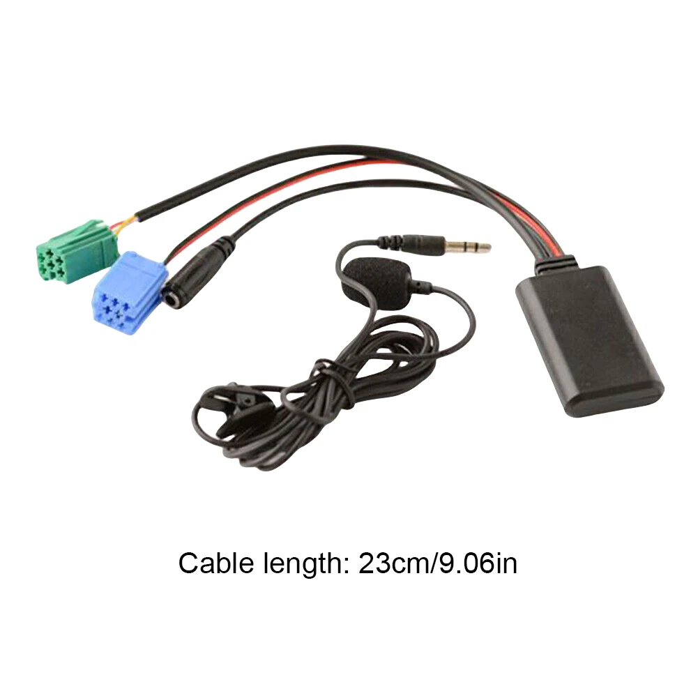 Car Bluetooth Module AUX Audio Cable Adapter MIC Handsfree MINI ISO 6Pin AUX Cable For Renault Updatelist Radio 2005-2011