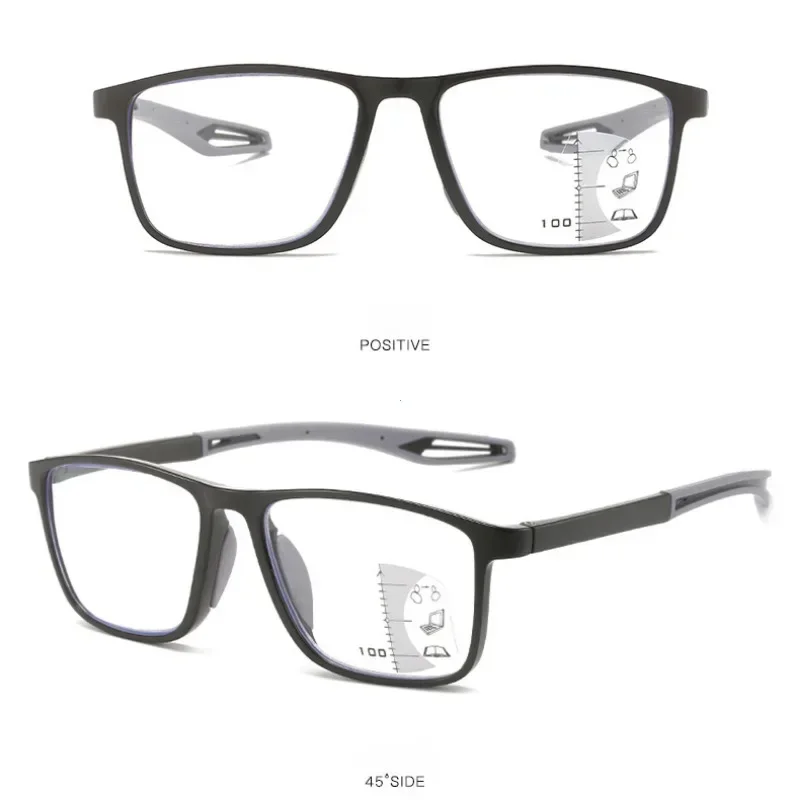 Photochromic TR90 Anti-blue Light Multifocal Reading Glasses New Progressive Near Far Eyewear Men Women Sports Eyeglasses