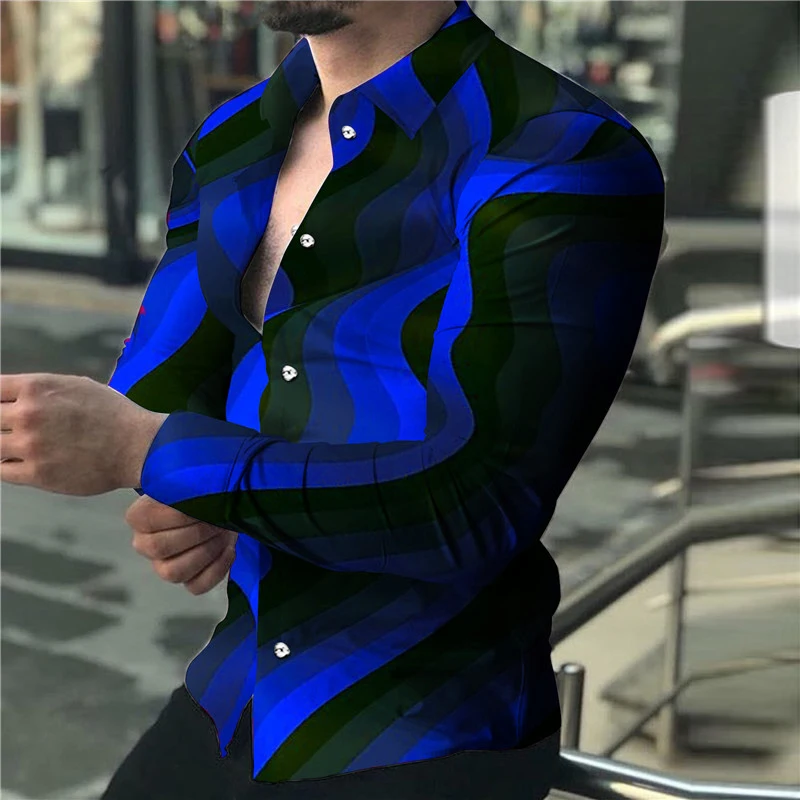 Top suit shirt clear graphic slim fit 2025 outdoor soft and comfortable fabric plus size new 2023 spring and summer trend new