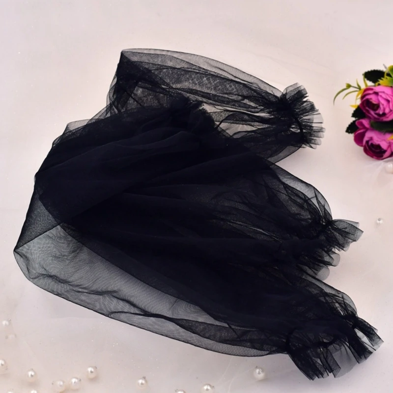 White Black Detachable Sleeves Wedding Arm Cover 2025 Decorate Skin-friendly new Long Sleeves Puff Sleeve Photoshoot for Woman