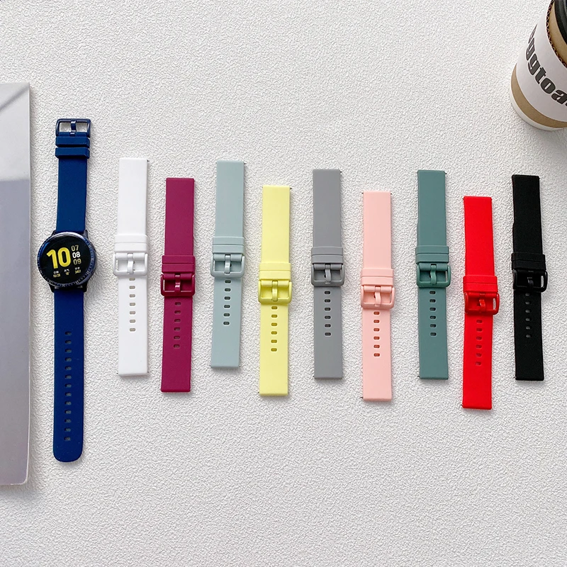 18mm 19mm 20mm 22mm Silicone Designer Band for Huami Amazfit Bip U/Gts2 mini/GTS4 /GTR 42mm 47mm /GTR2e/Gtr3 Pro/Gtr4 /Amazfit 3