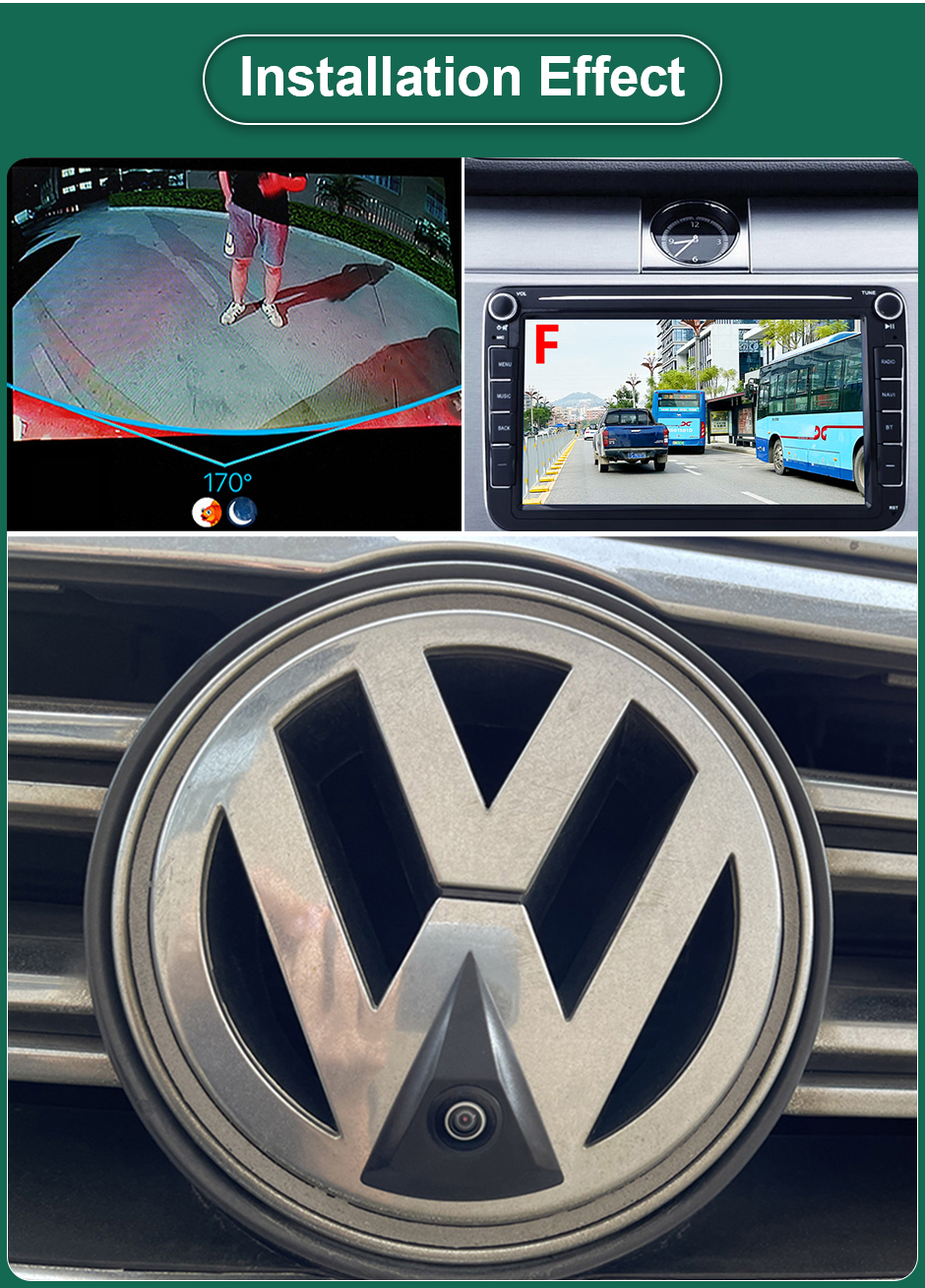 CCD AHD 1080P Car Front View Logo Camera For VW Transporter T4 T5 Passat CC B5 B6 Golf 4 5 6 Polo Jetta Bora Touran Caddy
