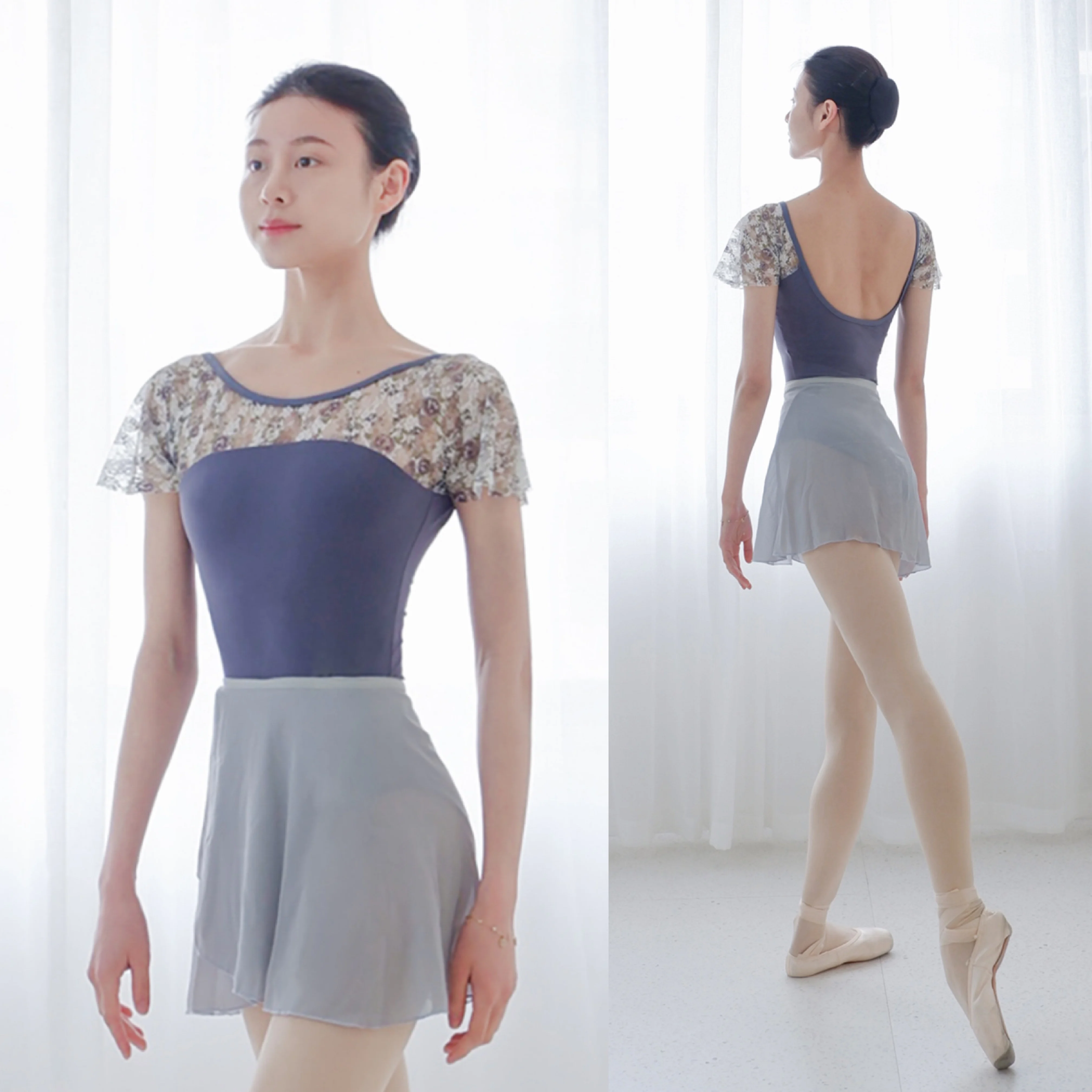Ballet Dance Leotards Women Short Sleeve Gymnastics Exercise Costume Adult Cheap Ballet Leotard High Quality Dance Coverall