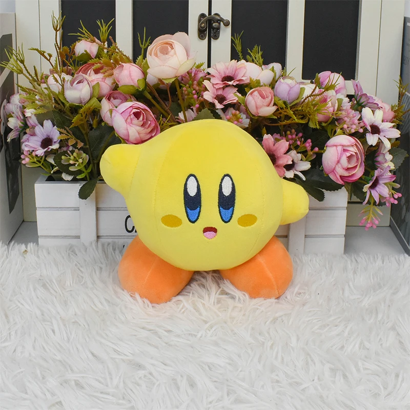 Kawaii Anime Figure Kirby Soft Plush Key Chain Toy Cute Waddle Dee Stuffed King Dedede Peluche Pendants Dolls Gift