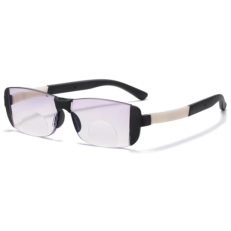 Unisex Anti-blue Light Anti-fatigue Magnetic Bifocal Glasses Far and Near Eyeglasses Portable Ultra-light Eyewear +1.0 To +4.0