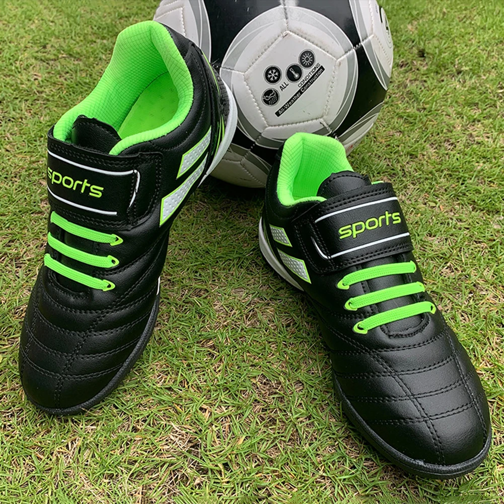 Children Soccer Shoes Anti-Slippery new 2025 Football Sneaker Breathable Soft Mesh Adjustable Sticker Wear-resistant for Artificial Grass