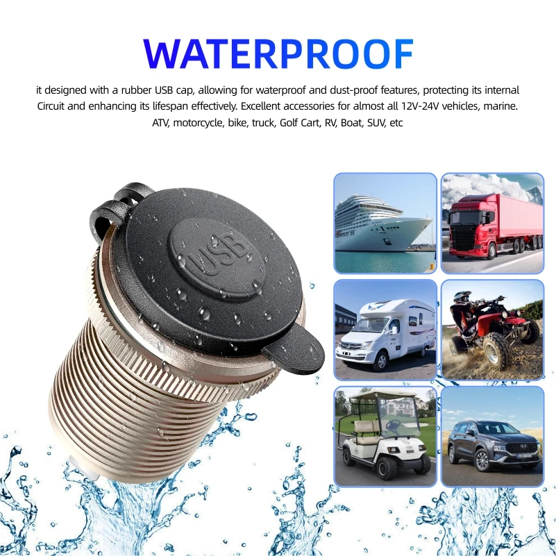 QC 3.0 12v-24v socket charge adapter Usb automotivo car socket quick charger outlet for bmw f20 f10 f30 e39 accessories