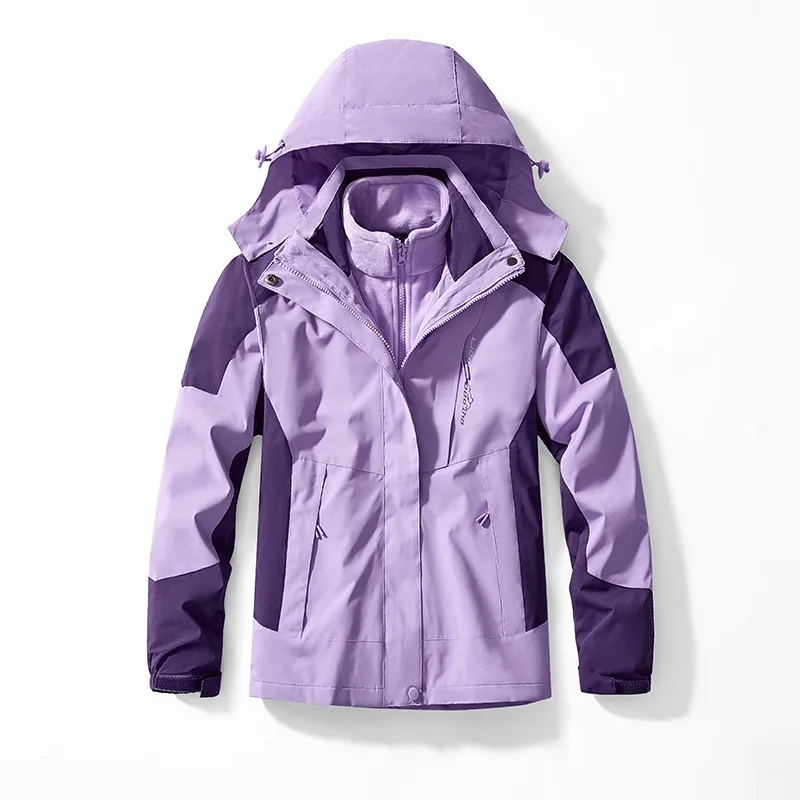 Unisex Two-pieces Sets 3 in 1 2025 Parkas Jackets Male New Arrived Winter Men Outdoor Jacket Waterproof new Hiking Coat Windbreaker Coat