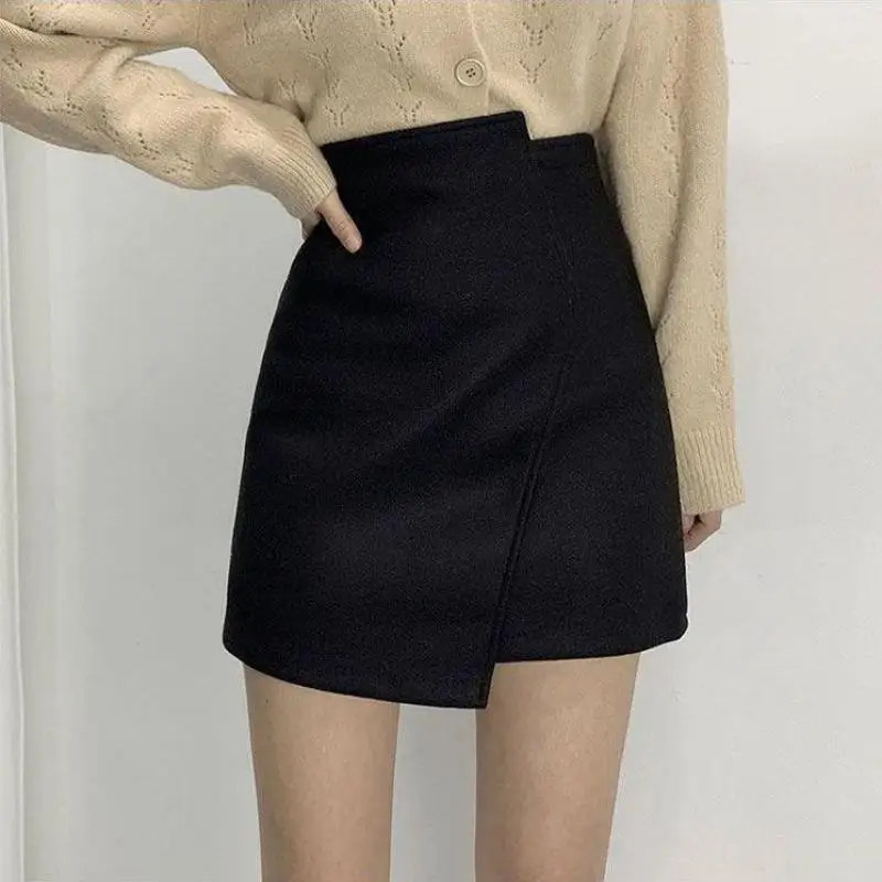 Skirts Women Split Elegant Office Ladies Spring new Mujer Faldas Casual Hot Sale A-line 2025 Black Hot Sale Design Comfortable