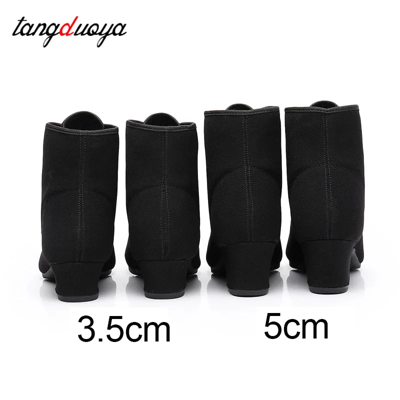 New Women 2025 Ballroom Latin Dance Shoes new Jazz Modern Dance Shoes High Top Dancing Boots Black Sports Jazz Dancing Sneakers
