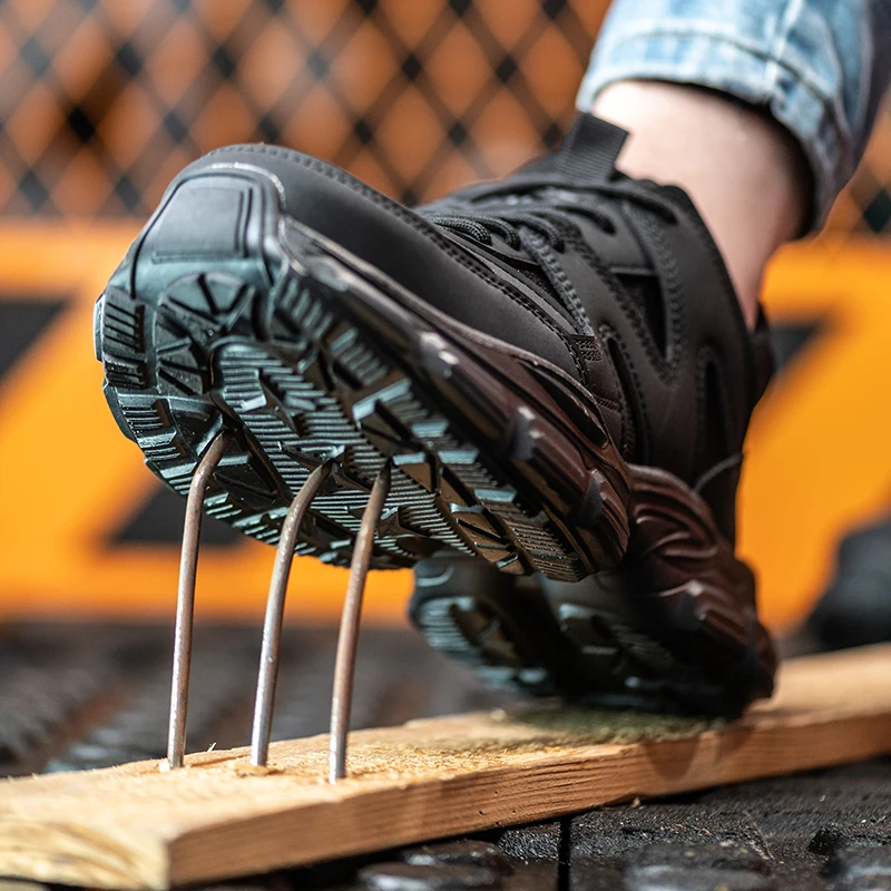 New Women Safety Shoes Anti-smash Anti-puncture Work Shoes Breathable Lightweight new Work Sneakers Indestructible Women 2025 Shoes Boots