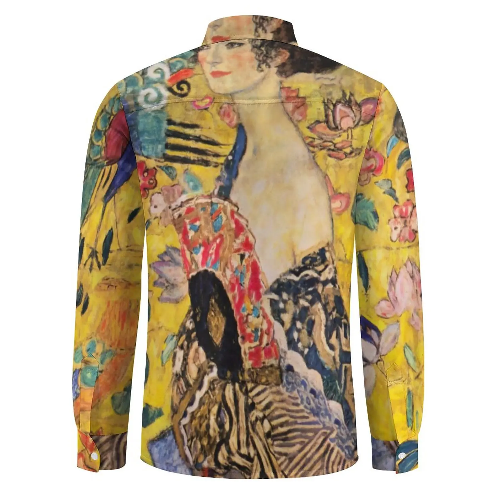 Gustav Klimt Shirt Spring Modern Art Print Casual Shirts Men Retro Blouses 2025 new Long Sleeve Graphic Funny Clothing Big Size