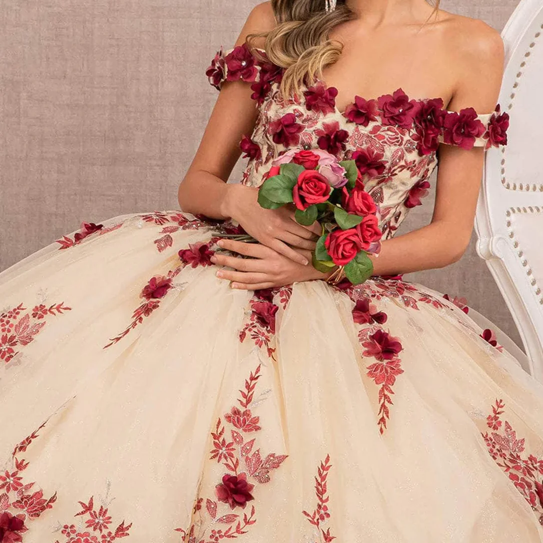2023 Exquisite Cheap Quinceanera Dresses Ball Gown Sweetheart Lace Applique Flower For16 Year Old Party Dresses