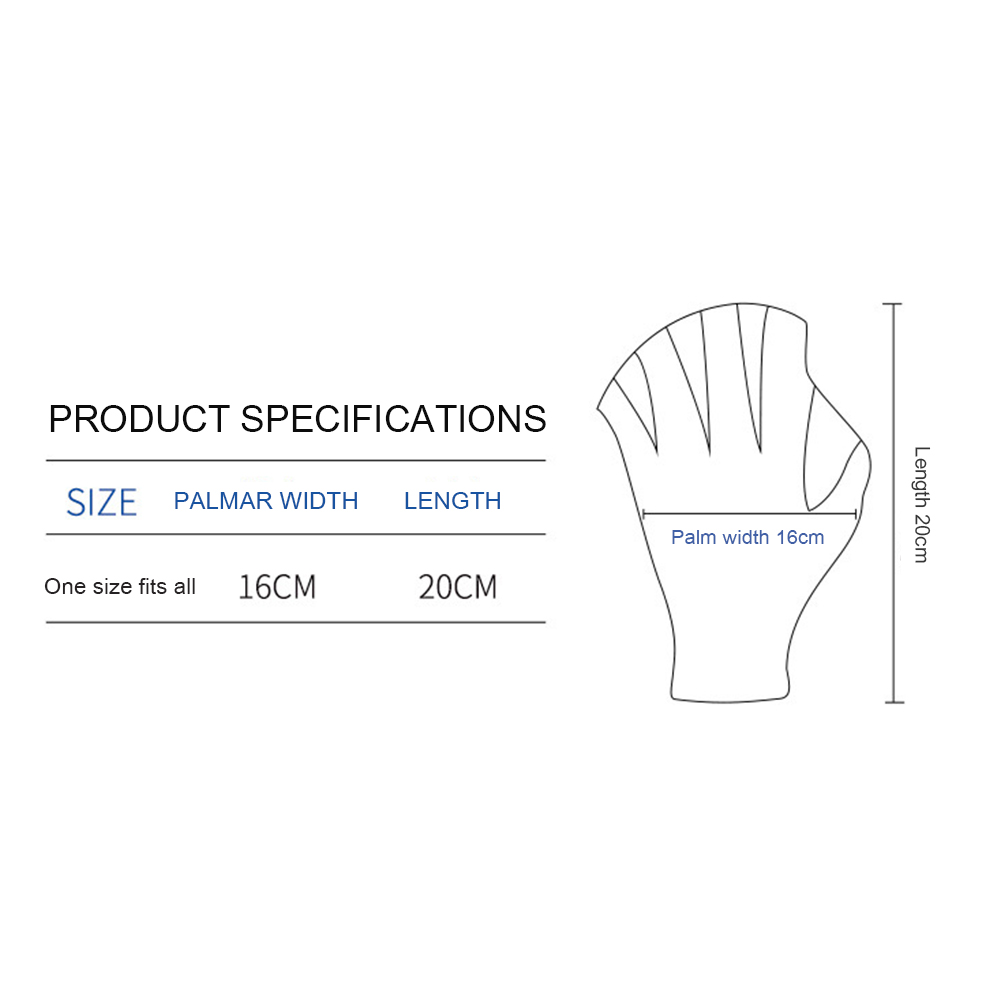 DIVE SAIL 2mm Diving Gloves Flippers Hand Pool Paddles hand 2025 Web Flippers finger wear new fin learning Training swimming accessory