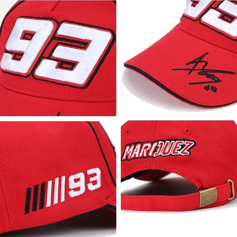 2023 Hat men's spring and autumn sun visor hat new summer motorcycle baseball cap 2025 female sunscreen black No. 93 cap