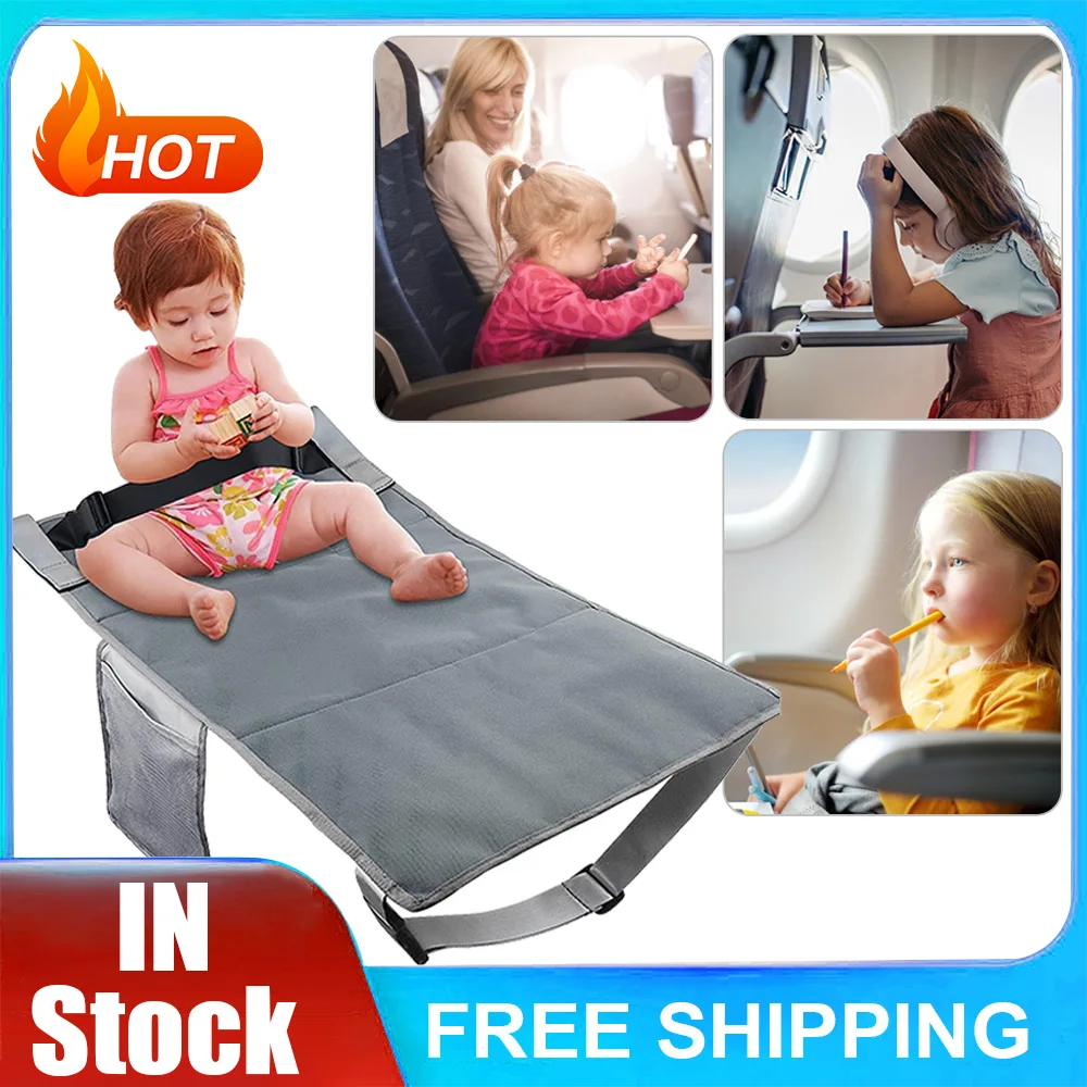Toddler Airplane Seat Extender Portable Airplane Foot Hammock for Kids Plane Travel Foot Rest Baby Airplane Footrest Bed