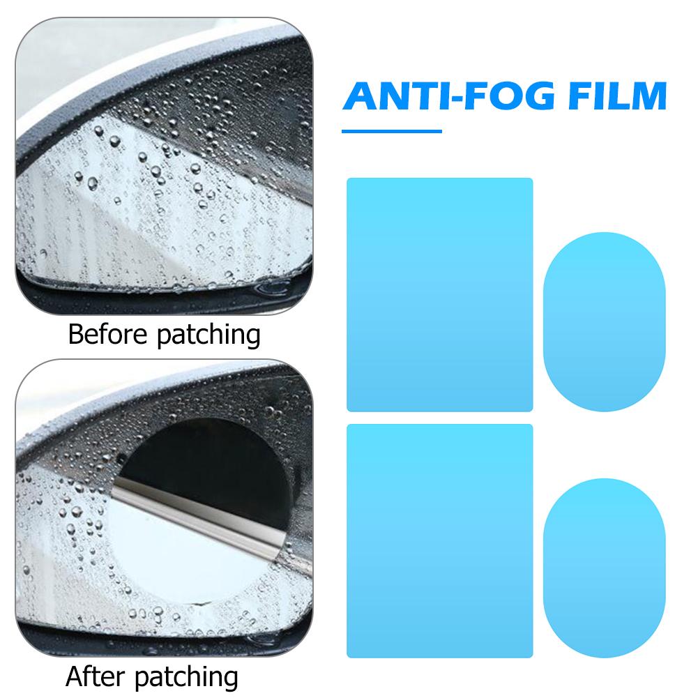 4pcs Rainproof Car Side Mirror Window Films Clear Superior Quality Rain-proof Multifunctional Waterproof Anti Fog Stickers