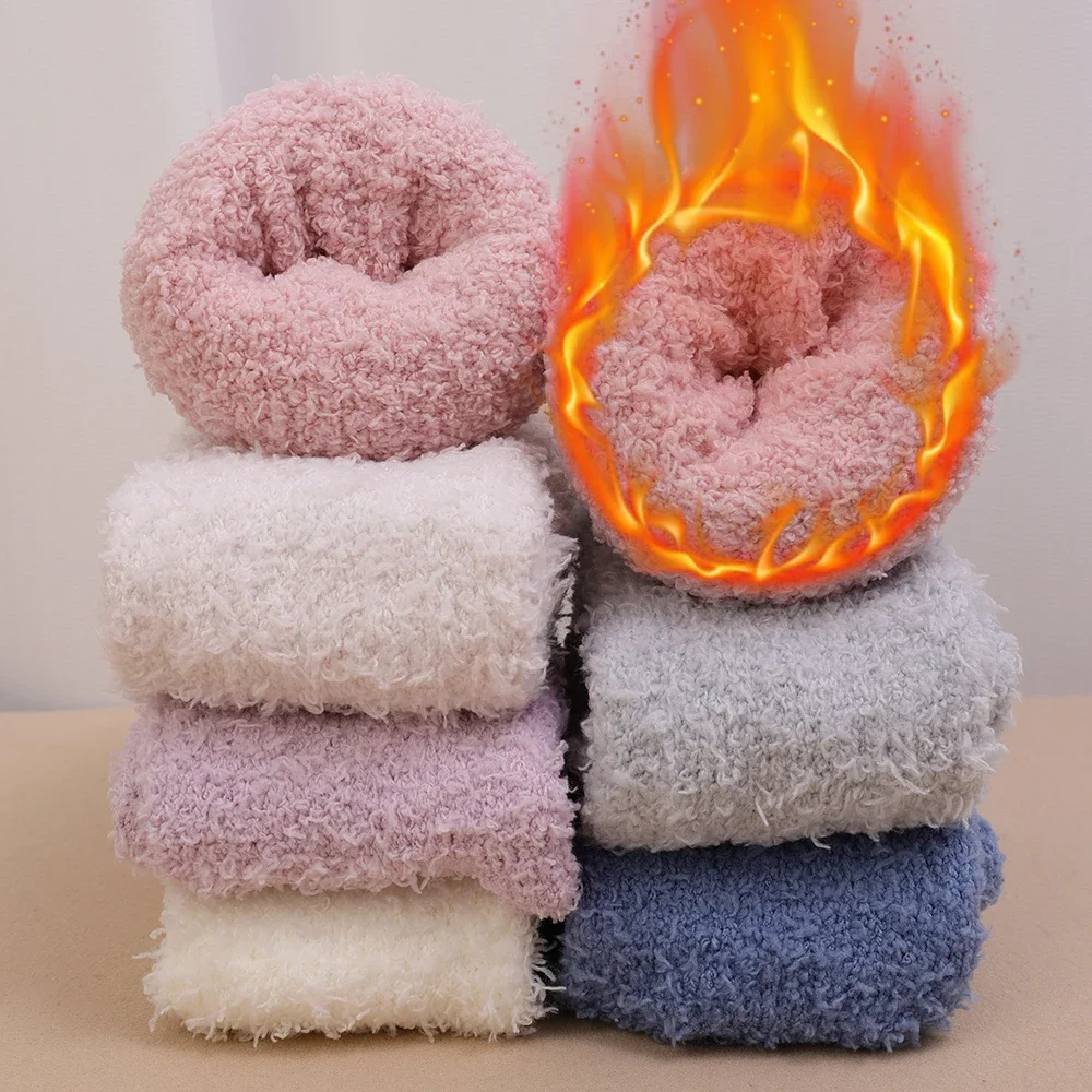 Fur Winter Warm Knee Pads for Women Coral Fleece Thick Soft Leg Arthritis Kneepad Lap Warmer Running Legs Protector Long Socks