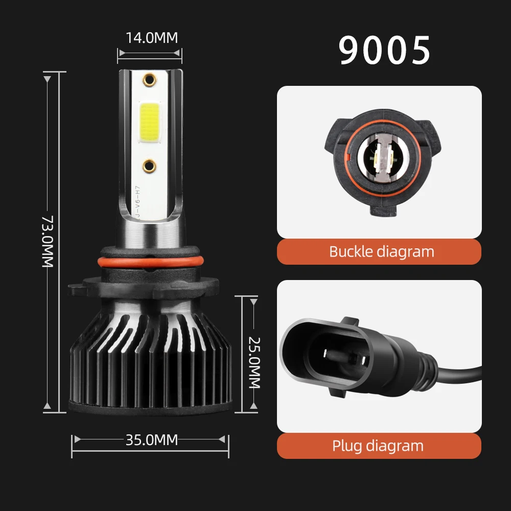 Bulbs LSlight LED Headlight High Low Combo Headlamps Fog Light Automotive Car Lamps 6000K Luces For Honda HR-V HRV 2019 2020 smile