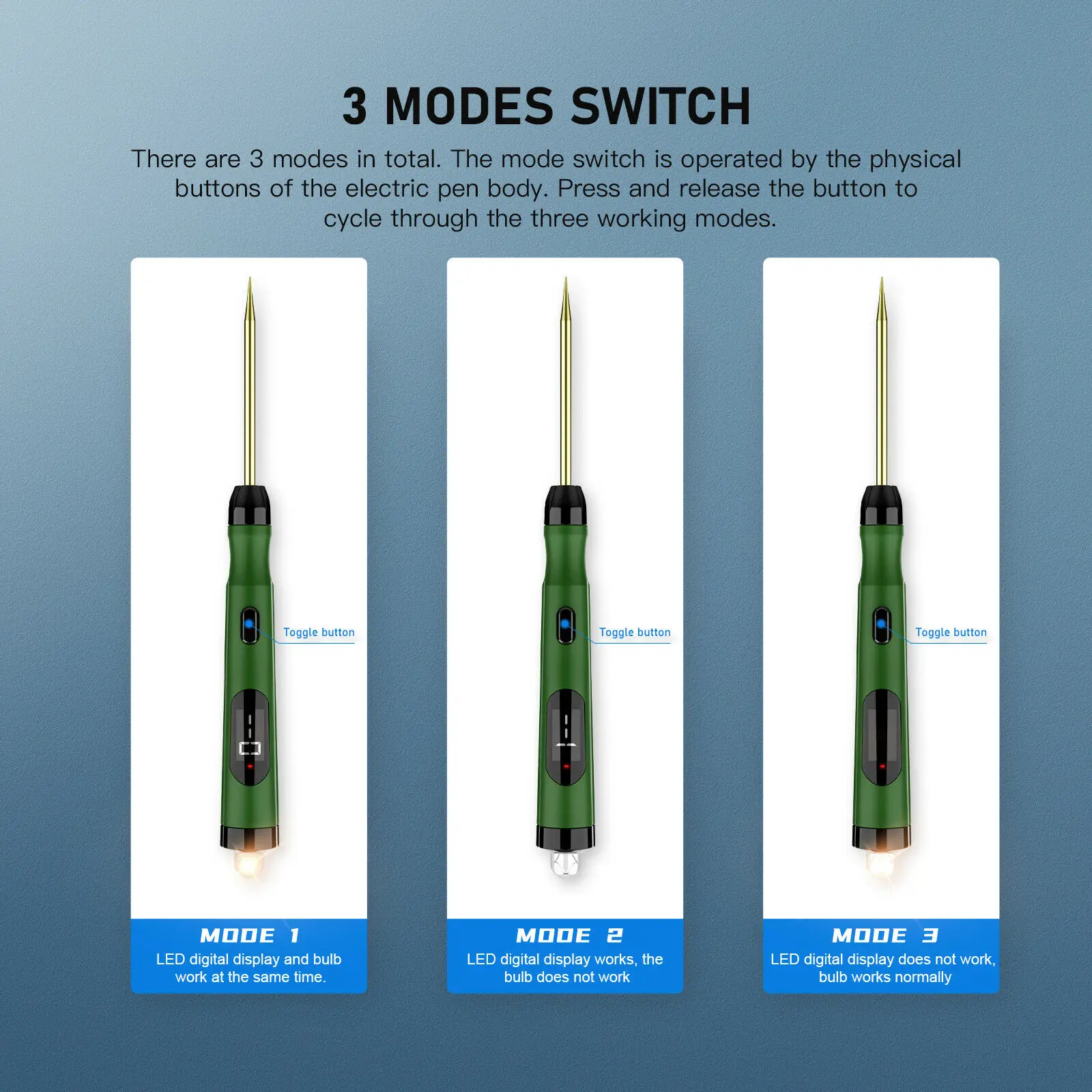 JDiag P50 Automotive Circuit Tester Car Power Circuit Probe Kit 12V 24V Digital Display Circuit Load Polarity Voltage Test Pen