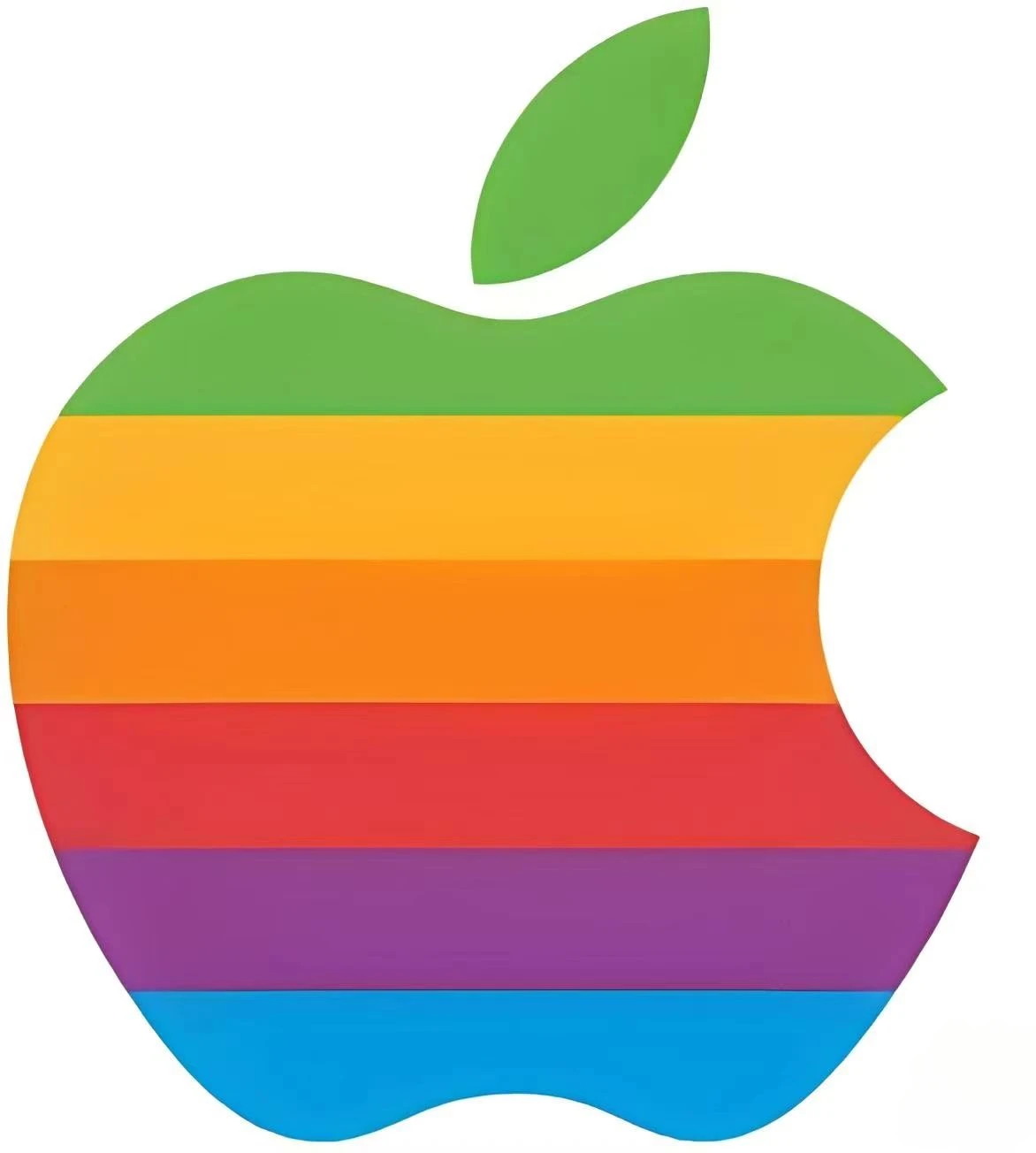 Apple Sticker Laptop DECAL 80s' Retro Logo for Windows, Cars, Trucks, Tool Boxes, laptops, MacBook
