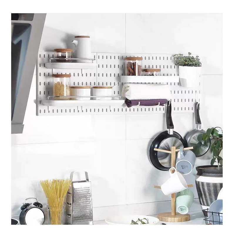 Pegboard Wall Panels Pegboard Wall Organizer 2025 Mounting Display Diy Pegboard Kit Tool new Storage Panel Board Rack Bathroom Kitchen