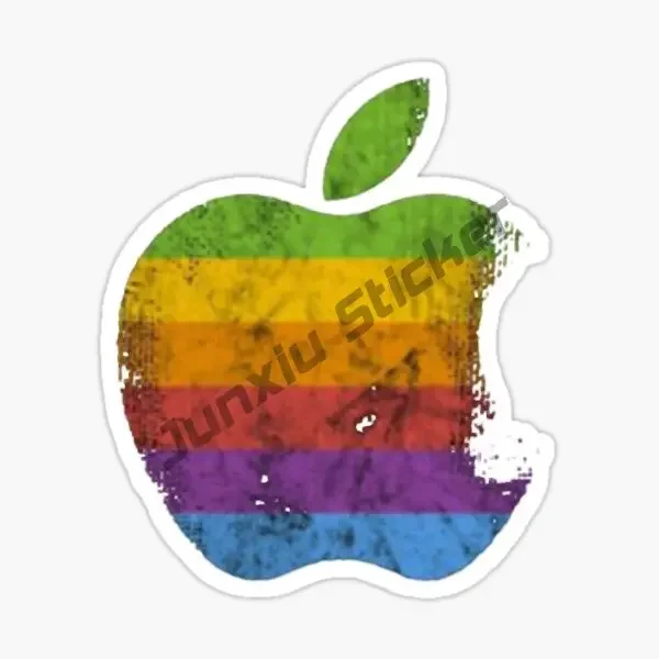 Apple Sticker Laptop DECAL 80s' Retro Logo for Windows, Cars, Trucks, Tool Boxes, laptops, MacBook