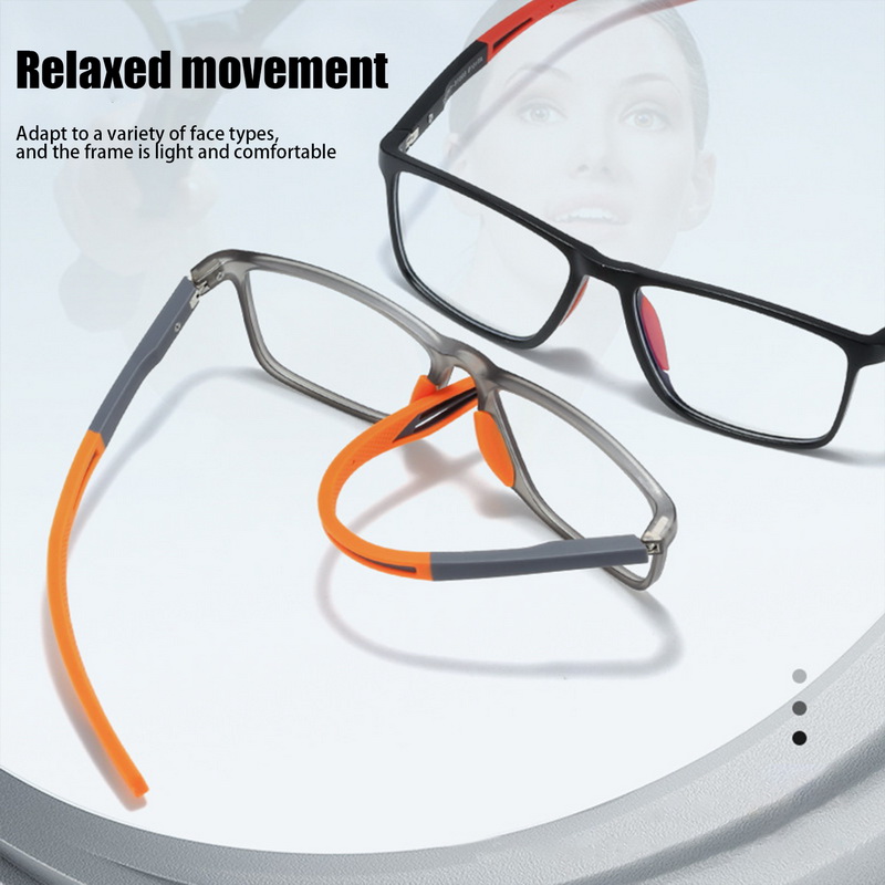 Ultra-Light Silicone Reading Glasses TR90 Sport Anti-blue Light Presbyopia Eyeglasses Women Men Optical Eyewear Diopters To +6.0