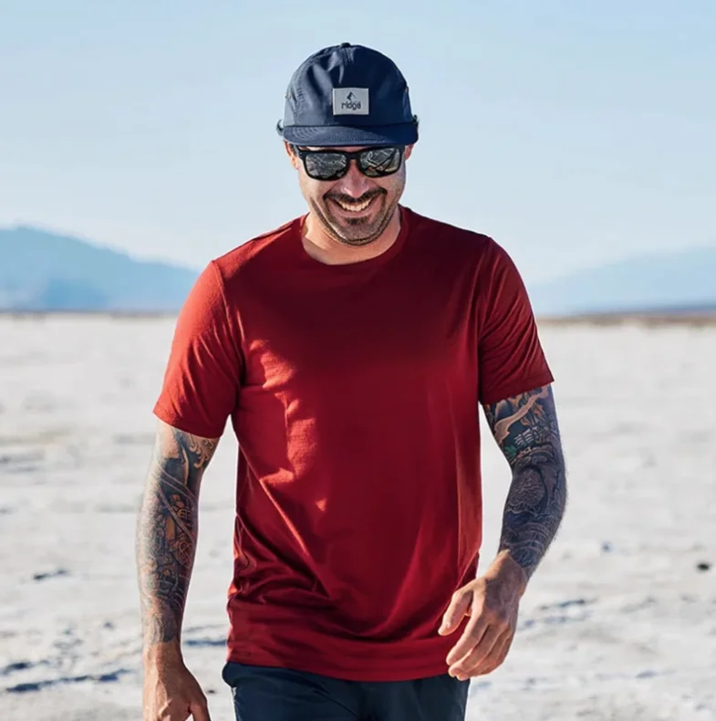 Wool 100% Soft Merino T Shirt Man Merino Short Sleeve Shirts Sport Lightweight Base Layer Hiking Oversized Undershirts Quick Dry smile 100%