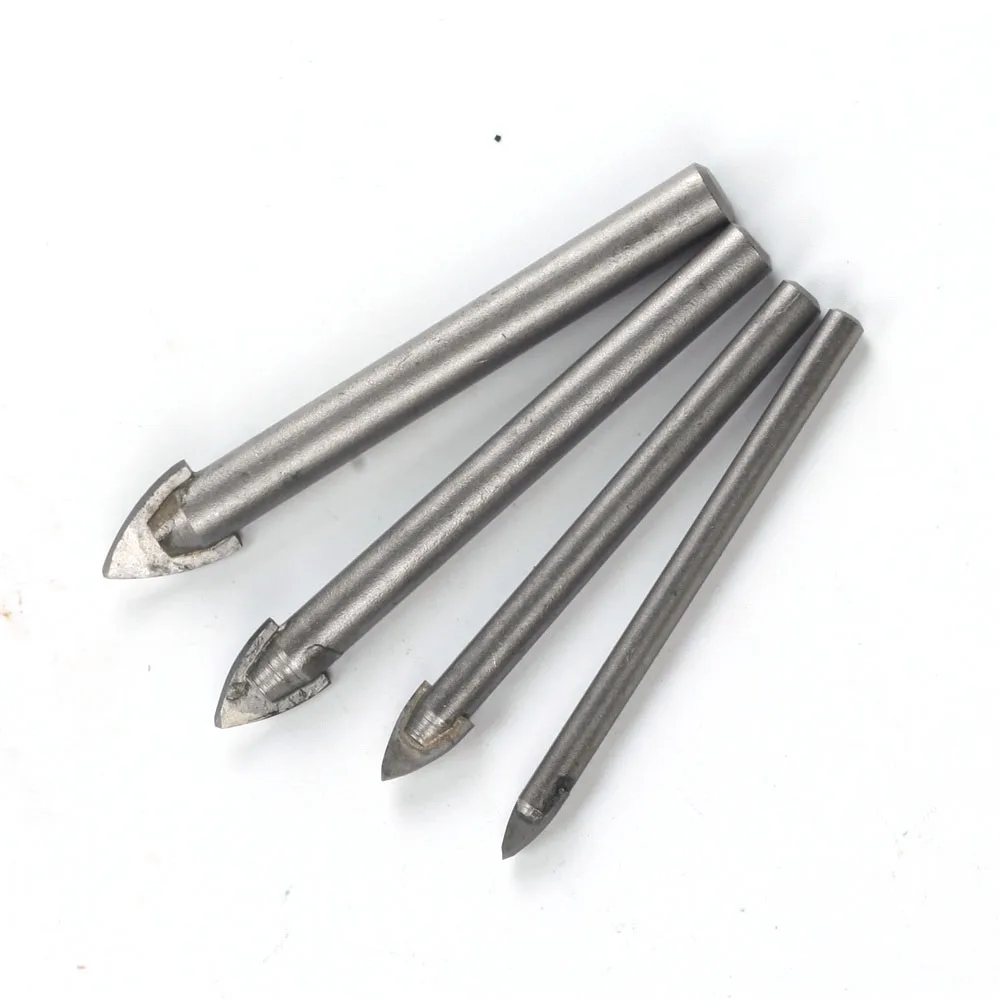 2025 4/6/7 Pcs Glass Marble Porcelain Spear Head Ceramic Tile Drill new Bits Set Spade Drill Bit 3/4/5/6/8/10/12mm