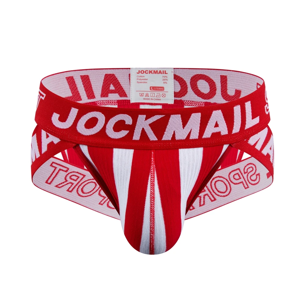 JOCKMAIL Men's Briefs Sexy Men Underwear Jockstrap Slip Homme Bikini Cueca Hombre Underpants Gay Panties Calzoncillos Breathable