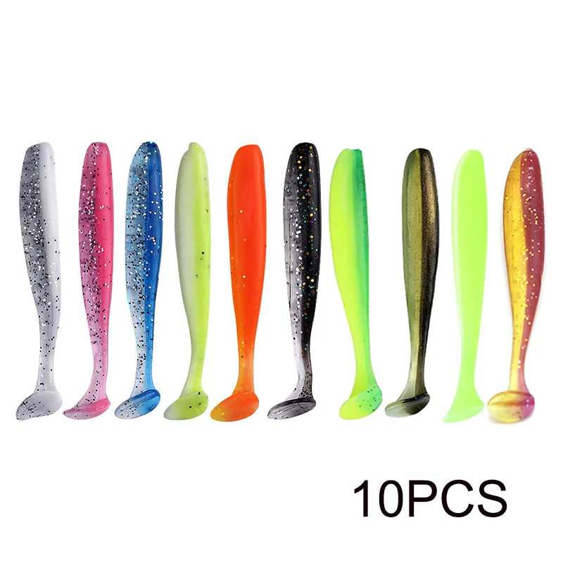 Easy Shiner Soft Fishing Lure Silicone Bait 10pcs Kit Pesca Peche Isca Artificial Lures For Fshing Leurre Souple Wobblers