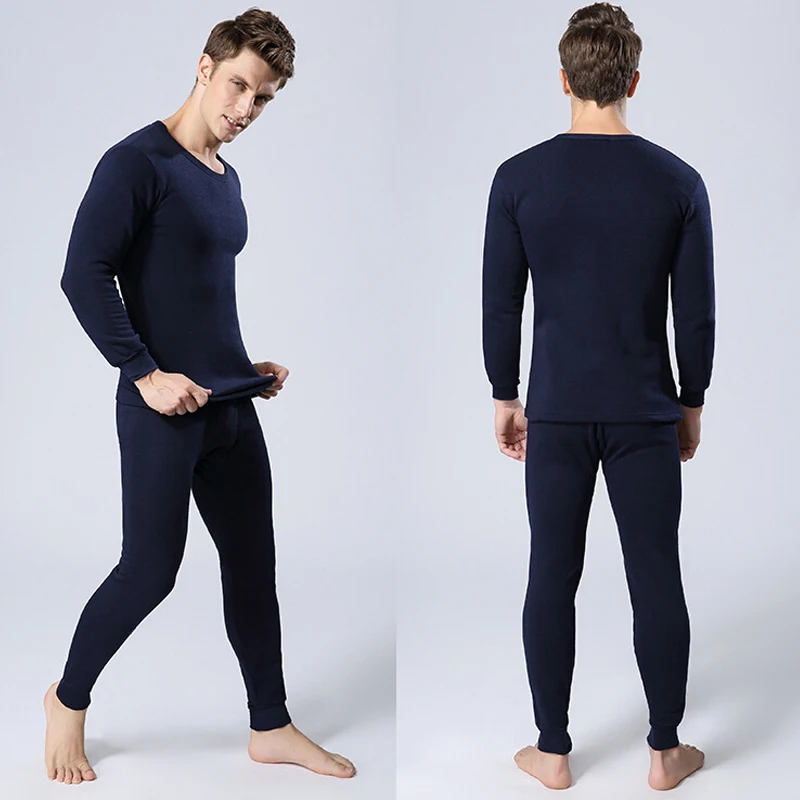 Winter Thermal Underwear 2025 Sets Men Fleece Thermo Long Johns Fleece Tops Pants new Underwear Indoor Casual Clothing Pamas Suit 4XL