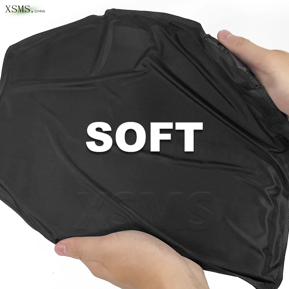 NIJ IIIA 1/2Pcs Armor Plate NIJ IIIA 3A Lightweight Soft Armor Panel Bulletproof Ballistic Plate for Army Combat Police 10x12"