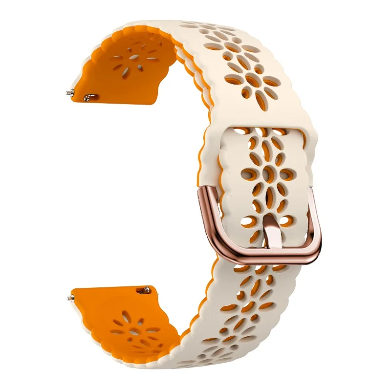 Hot 20mm Silicone Lace Border WatchStrap For Huami Amazfit GTS 4 Mini 3 2e /GTS4 GTS Amazfit Bip 3/U pro GTR 42mm Bracelet Band