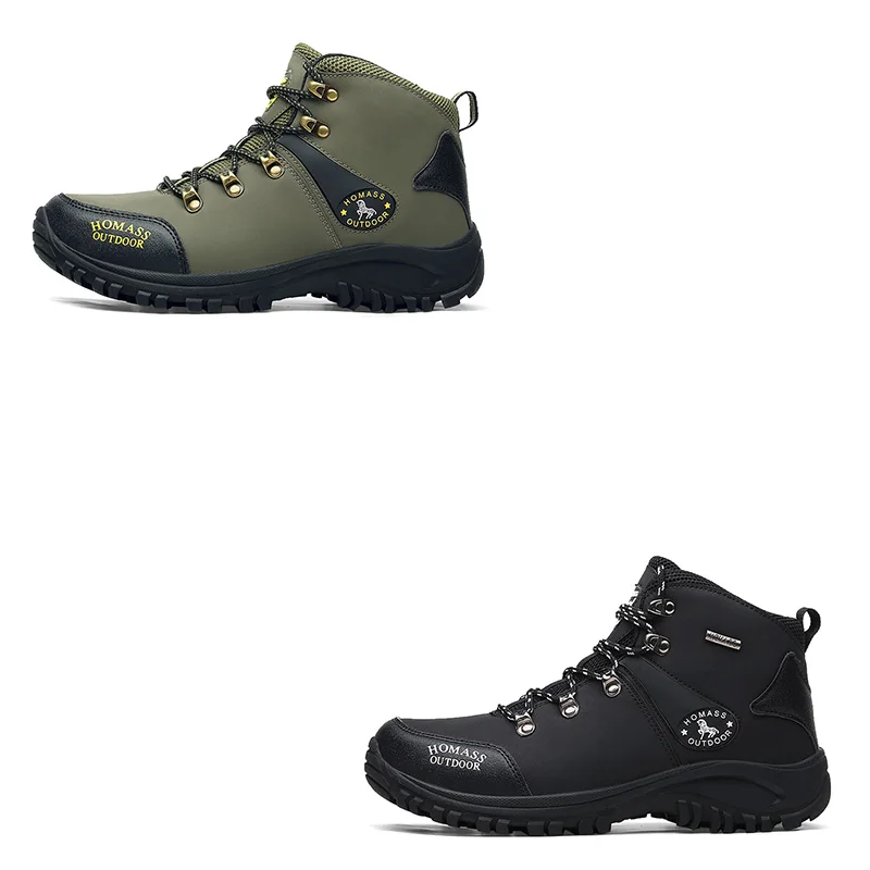 2023 new Hiking 2025 Boots Men Waterproof High Top Trekking Boots Leather Men Outdoor Boots For Men Big Size New Arrivals Outdoor Shoes