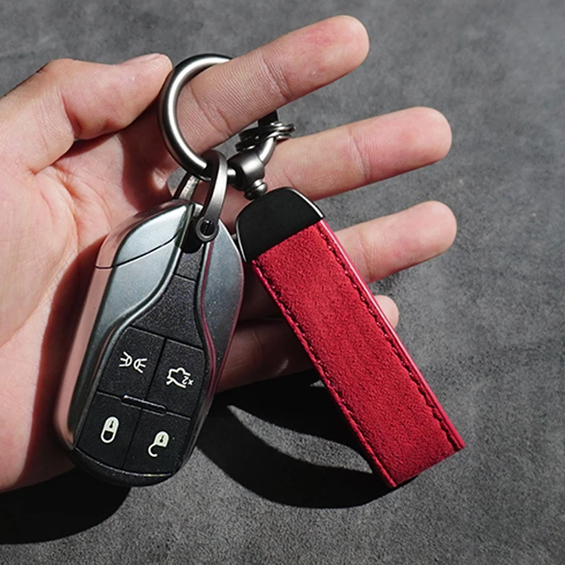 Car Key Chain Rings Metal Leather Keychain Universal Auto Motorcycle Keyring For BMW Mercedes Benz Accessories