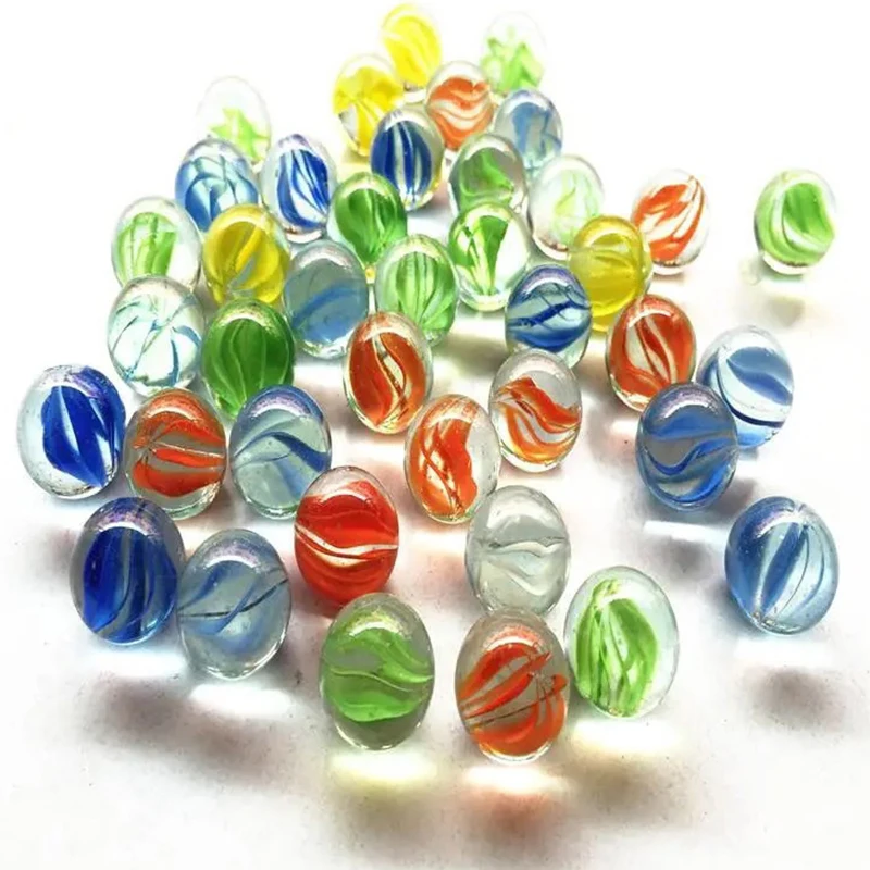 10/20PCS 14mm Colorful Glass Marbles Kids Marble Balls Run Game Solitaire Toy Accs Vase Filler&Fish Tank Home Decor Canicas