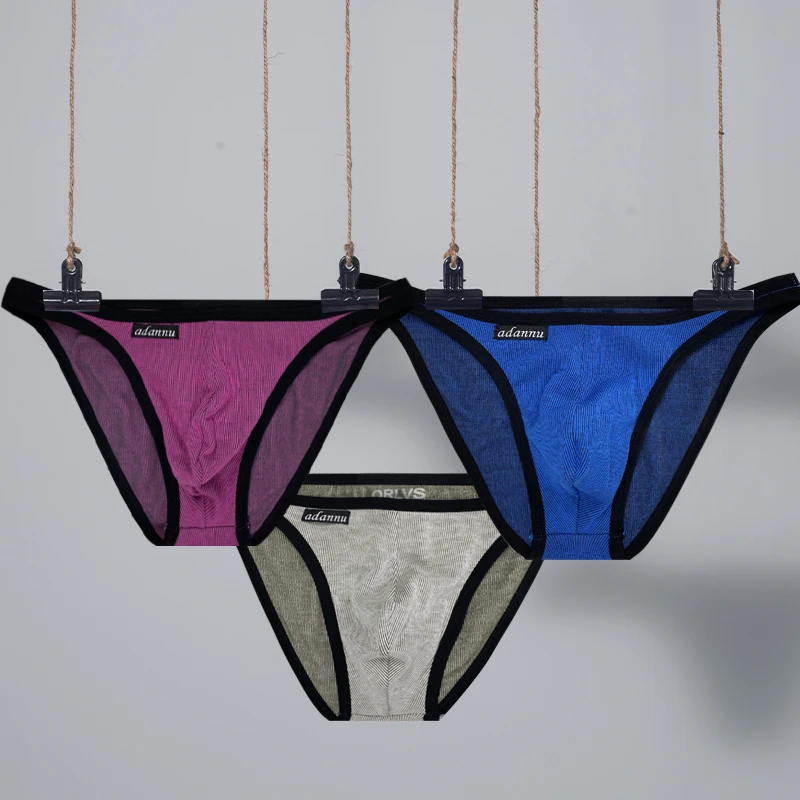 CMENIN 3Pcs Solid 2025 Comfortable Underwear Men new Jockstrap Briefs Mens Underpants Mens Sexy Underwear Ropa Interior Hombre AD747