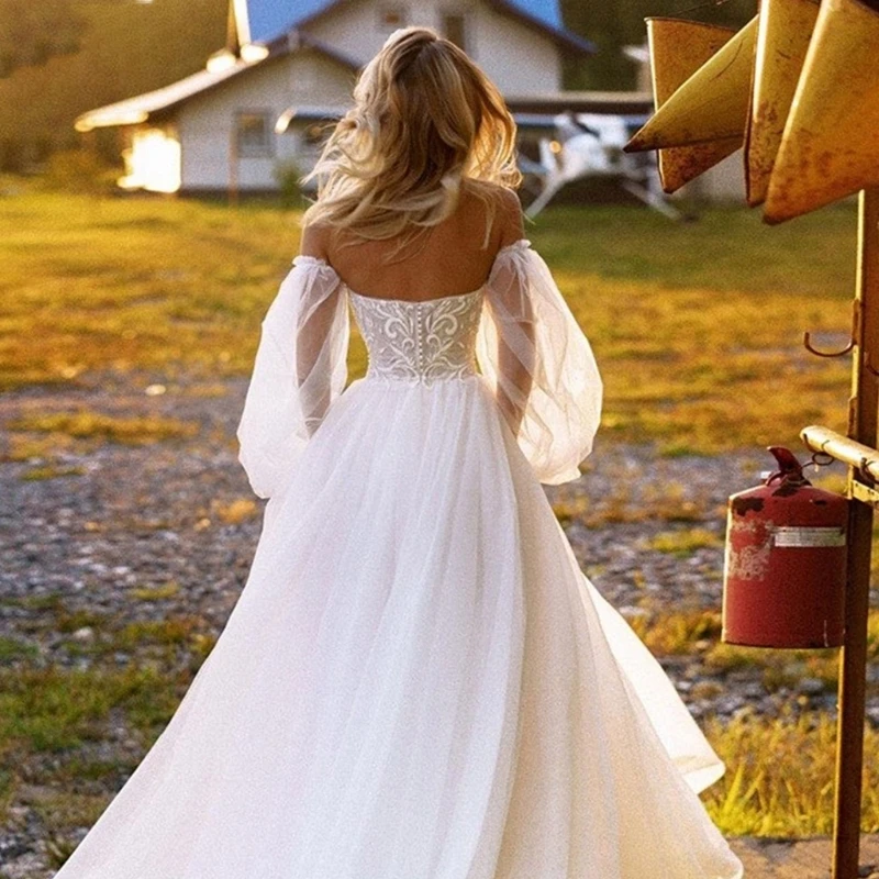 Detachable Bridal 2025 Puff new Sleeves Wedding Removable Long Sleeves White Black Handmade Wedding Bridal Arm Decorations