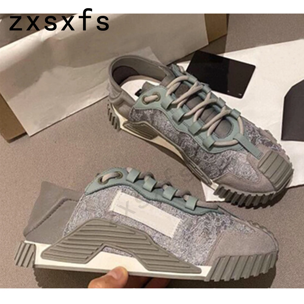 Brand Designer 2025 Women Flats Bottom Sneakers Black Cross-Tied Platform Causal Shoes Spring Summer Outside Walk new Runners For Women