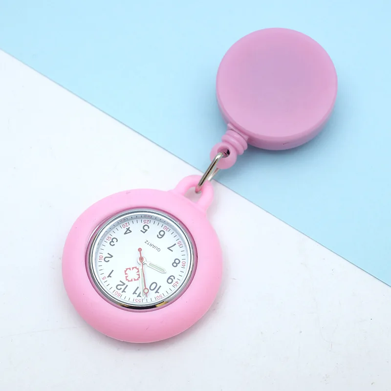 Retractable Nurse Pocket Watch Lovely Watch Students new Buckle Chest Watch 2025 Small Gift